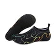 thumbnail image 1 of Men and Women a Slip On Barefoot Quick-Dry Beach Aqua Yoga Water Shoes (Tide/Black, 11.5-12.5 Men), 1 of 8