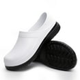 thumbnail image 1 of Men and Women's Non-Slip Chef Shoes Oil Water Resistant Safety Nursing Working Shoes for Kitchen Garden Bathroom, 1 of 5