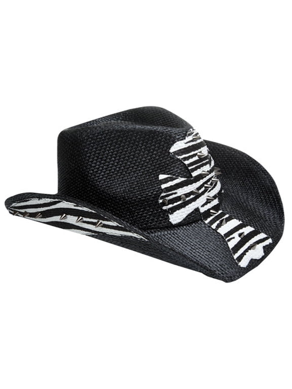 Men and Women's Zebra Cross Cowboy Hat