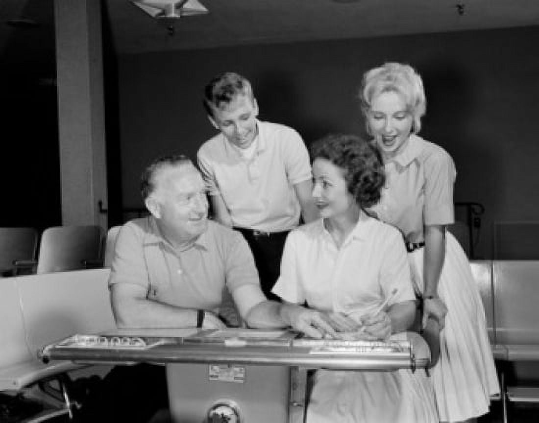 Men and women filling in papers Canvas Art - (24 x 36)