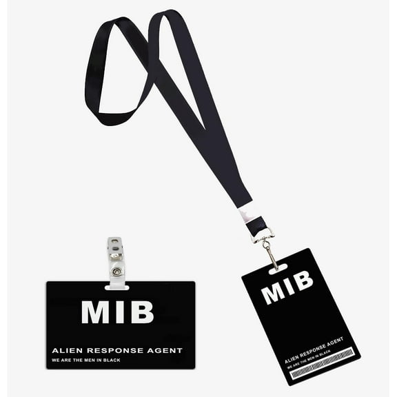 Men in Black ID Badges Set of 2 Name tag Costume