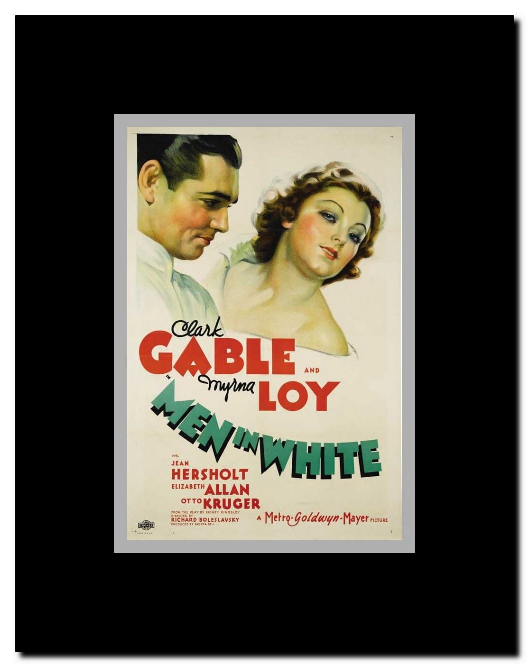 Men in White Framed Movie Poster