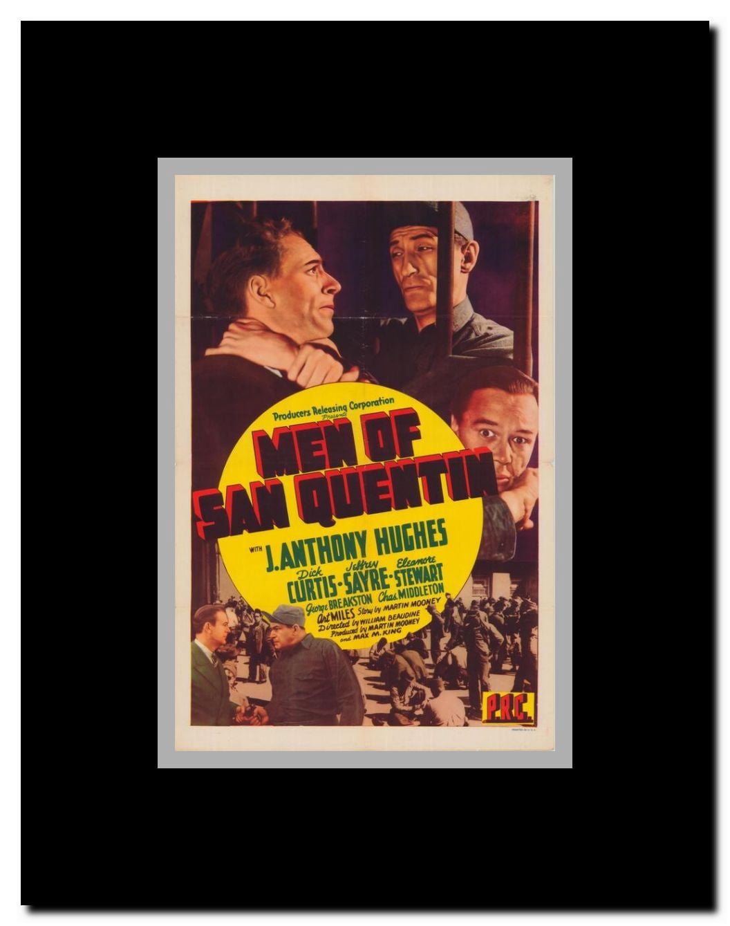 Men of San Quentin Framed Movie Poster