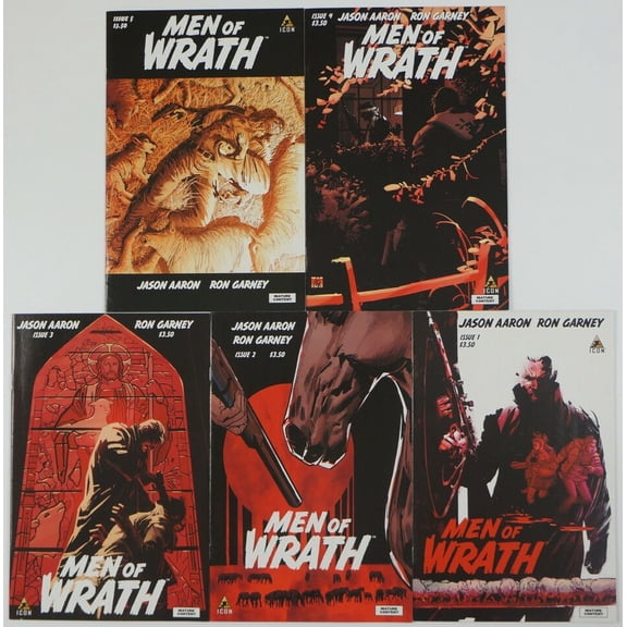 Men of Wrath #1-5 VF/NM complete series Jason Aaron ; Icon