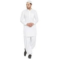 thumbnail image 1 of Men pure cotton white EID special festive kurta pajama kurta salwar..., 1 of 7