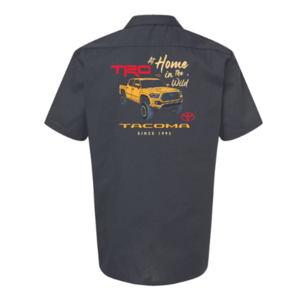 Mens Automotive Style Dickies Toyota Tacoma Work Shirt