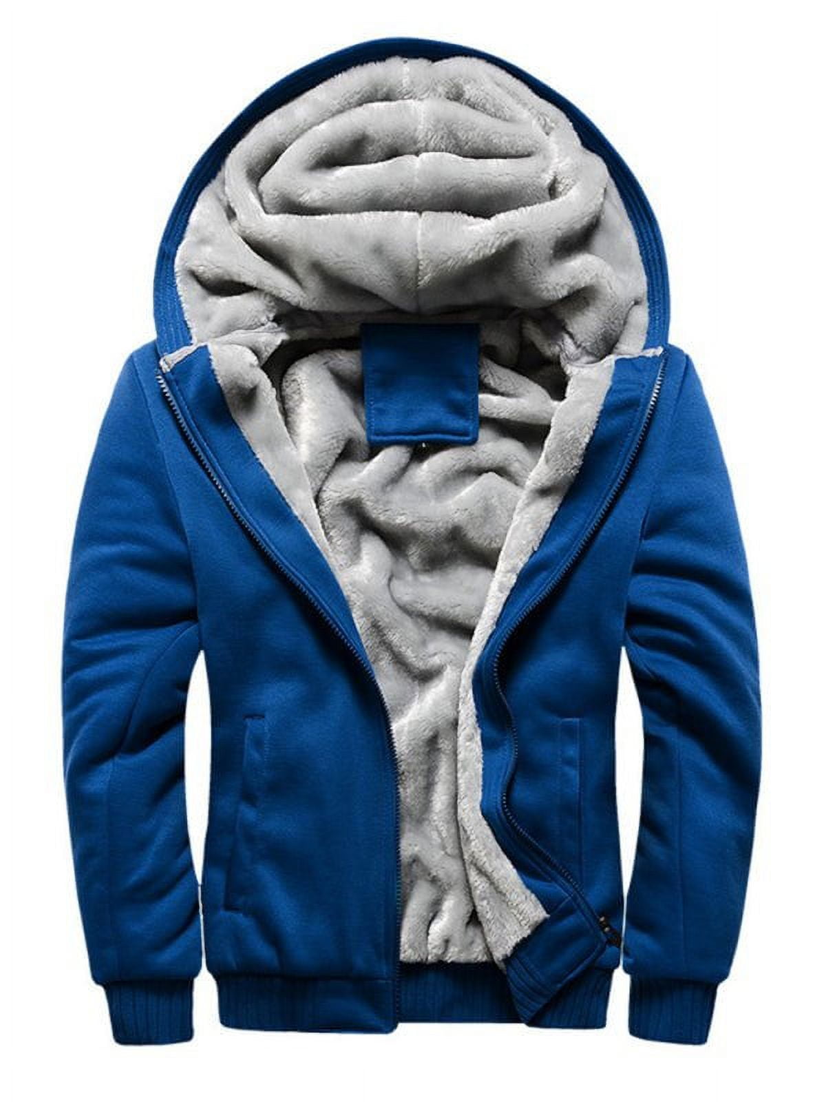 Men’s Combo Color Faux Fur Lined Zip Up Hoodie Men’s Combo Color Faux Fur Lined Zip Up Hoodie