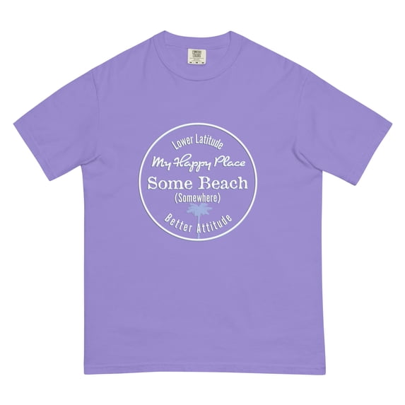 Men’s Premium SoftSpun Cotton T-Shirt Some Beach Somewhere Happy Place