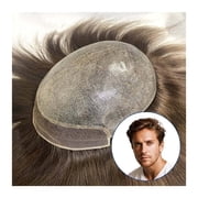 Mens 0.06 mm Front Piece Hair Replacement System - Natural Look, Durable and Comfortable