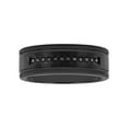 thumbnail image 1 of Men's 1/10 ctw Black Diamond Black Tungsten Grooved 8MM Wedding Band - Men's Ring, 1 of 4