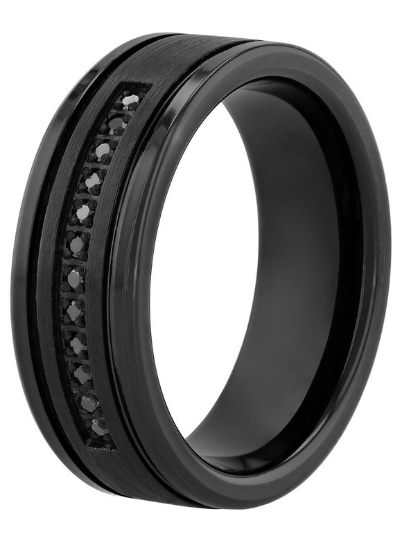 Mens Black Wedding Bands in Mens Wedding Bands