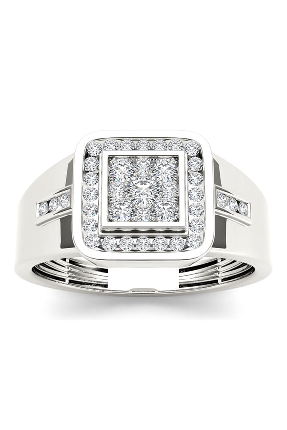 Men's 1/2 Carat T.W. Diamond 10kt White Gold Engagement Ring