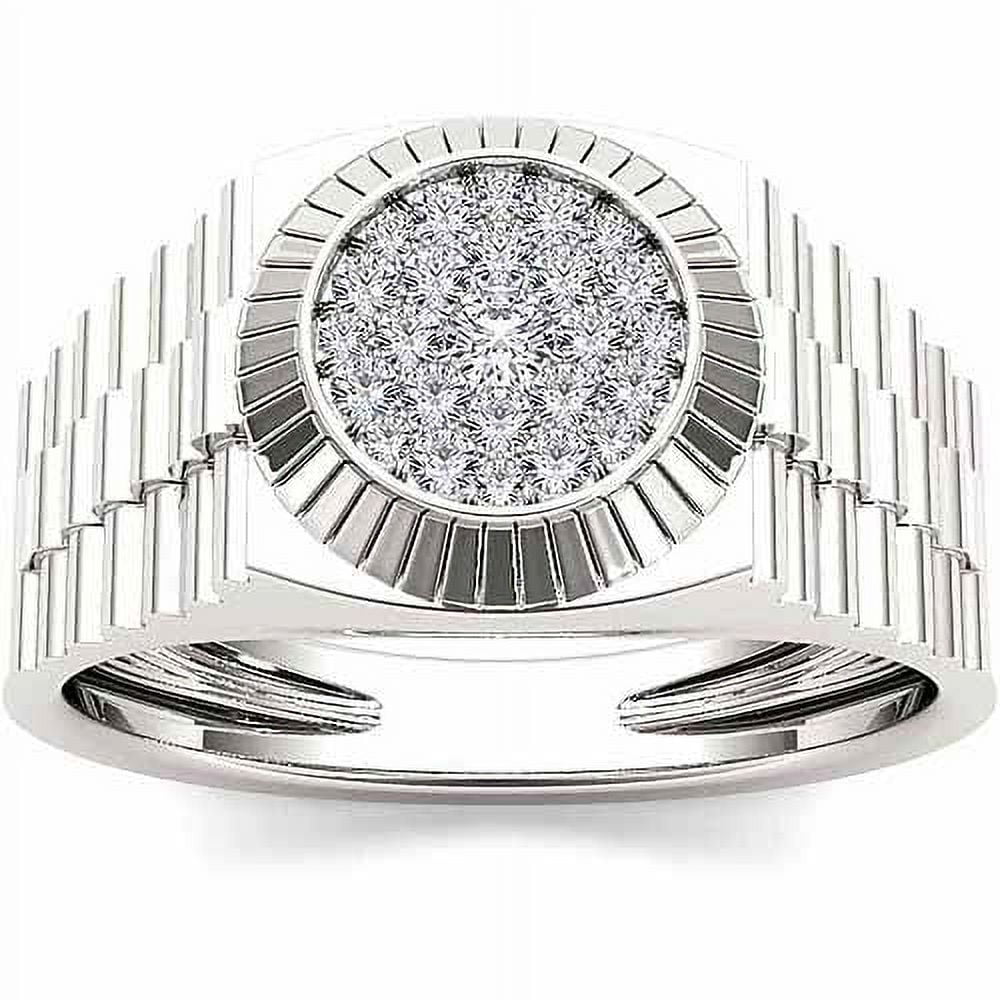 Men's 1/2 Carat T.W. Diamond 10kt White Gold Ring