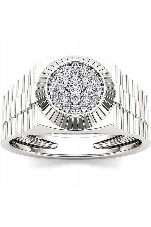 Men's 1/2 Carat T.W. Diamond 10kt White Gold Ring