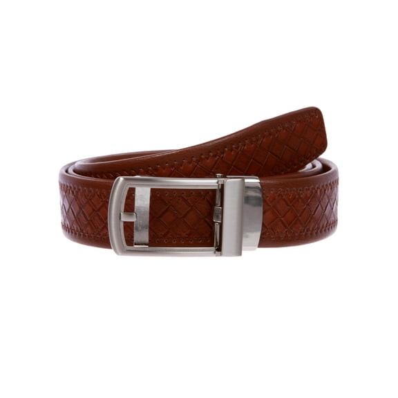 Men's 1 3/8" (35 mm) Automatic Buckle Slide Ratchet Perfect Fit Dress Belt