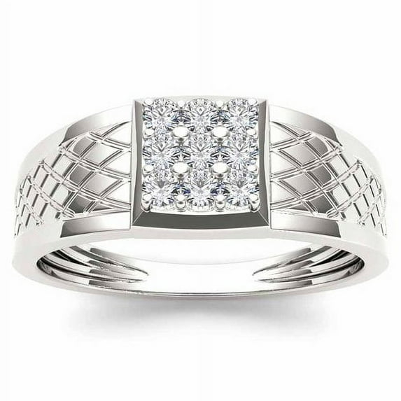Men's 1/3 Carat T.W. Diamond 10kt White Gold Engagement Ring