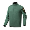 thumbnail image 1 of Men's 1/4 Zip Fleece Sweatshirt Turtleneck Quarter Zip Jumper Knitted Golf Sweaters Warm Thermal Sweatshirts Long Sleeve Pullover Top Classic Sportswear Athletic Shirts, 1 of 6