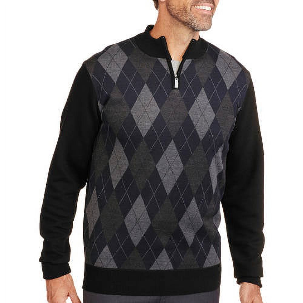 Men's 1/4 Zip Mock Neck Sweater - image 1 of 1