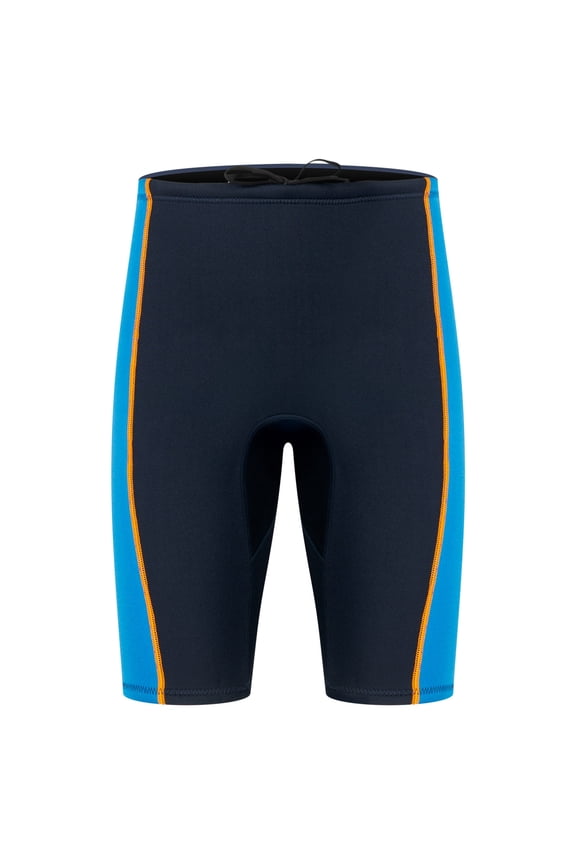 Men's 1.5mm Neoprene Scuba Diving Shorts UPF 50 Quick Dry Chlorine Resistant Training Swim Jammers,Dark Blue,S