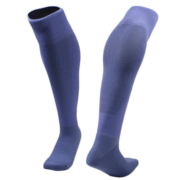 Men's 1 Pair Fantastic Knee High Sports Socks. Cozy, Comfortable, Durable and Health Supporting Size XL005 M(Light Blue)