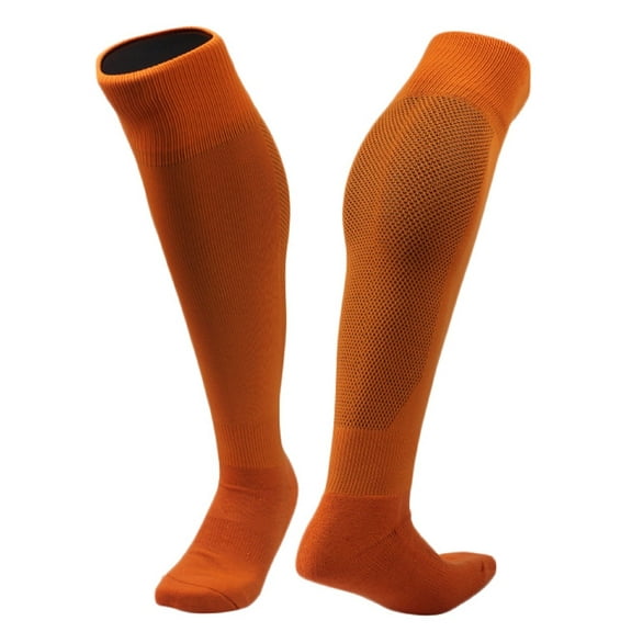 Men's 1 Pair Fantastic Knee High Sports Socks. Cozy, Comfortable, Durable and Health Supporting Size XL005 M(Orange)