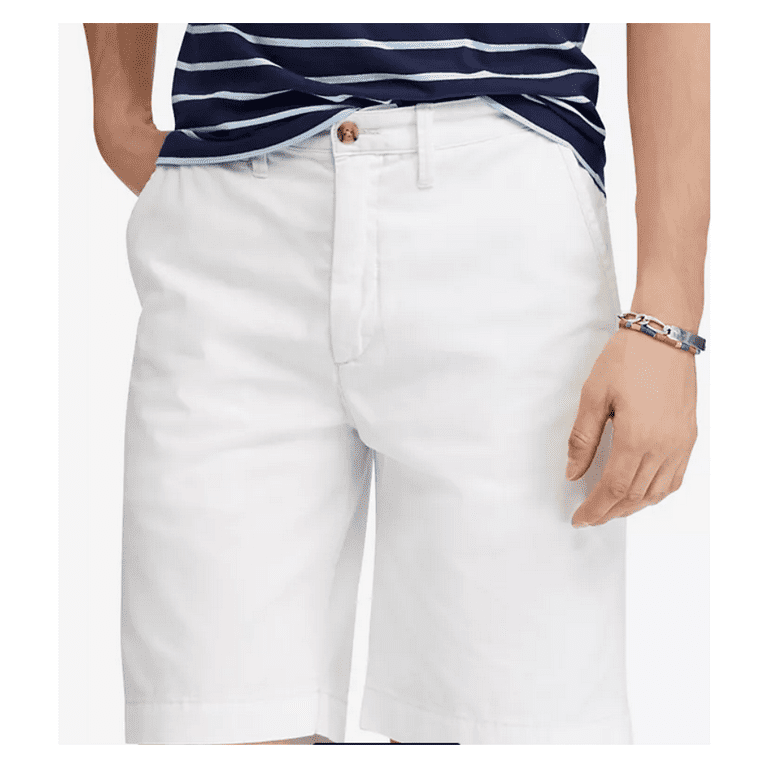 Polo Ralph Lauren Men s Relaxed Fit Twill 10 Short White 35 Walmart