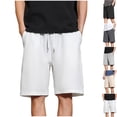 thumbnail image 1 of Men's 10" Inseam Athletic Shorts Breathable Quick Dry Short Pants for Hiking, Casual Knee Length Elastic Waist Drawstring Loose Fit Workout Sports Beach Travel, 1 of 8