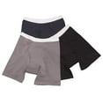 thumbnail image 1 of Men's 10 oz. Boxer Briefs, 3-Pack Assorted Colors, 1 of 7