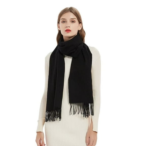 Men's 100 Australian Merino Wool Scarf Knitted Soft Warm Neckwear 72x12inch