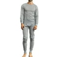 thumbnail image 1 of Men's 100% Cotton 2-Pc Long Thermal Underwear, Heather Grey 3XL, 1 Set, 1 of 4