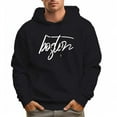 thumbnail image 1 of Men's 100% Cotton Blue BOGLON Hoodie 330g Thick Pocket Hood, 1 of 16
