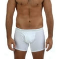 thumbnail image 1 of Men's 100% Cotton Boxer Brief With Highly Absorbent, Water-Proof Integrated 4 Ply Crotch Panel Style # BU99, 1 of 4