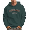 thumbnail image 1 of Men's 100% Cotton CHICAGO Hoodie 330g Thick Pocket Hood, 1 of 16
