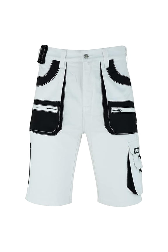Men's 100% Cotton Cargo Painter Work Shorts with Multi-Functional Pockets