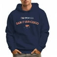 thumbnail image 1 of Men's 100% Cotton Colorful SAN FRANCISCO Hoodie 330g Thick Pocket Hood, 1 of 16