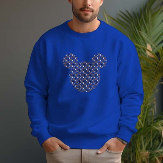 Men's 100% Cotton Crew Neck Pullover Sweatshirt - Halloween Graphic