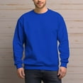 thumbnail image 1 of Men's 100% Cotton Crew Neck Sweatshirt Loose Soft Basic Pullover Sweatshirt, 1 of 15