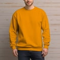 thumbnail image 1 of Men's 100% Cotton Crew Neck Sweatshirt Loose Soft Basic Pullover Sweatshirt, 1 of 15