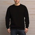 thumbnail image 1 of Men's 100% Cotton Crew Neck Sweatshirt Loose Soft Basic Pullover Sweatshirt, 1 of 15