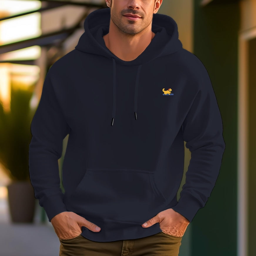 Pattern Print Dachshund Wiener Dog Print Men Pullover Hoodie