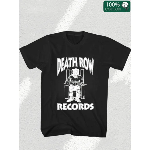 Men's 100% Cotton Death Row Graphic   T-Shirt, Men's  220g Heavy Cotton T-Shirt(1 PC)
