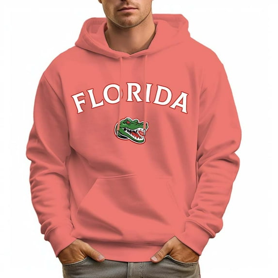 Men's 100% Cotton FLORIDA Hoodie 330g Thick Pocket Hood