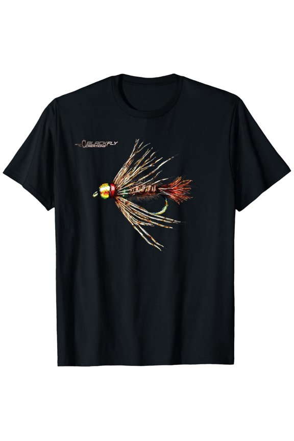 Men's 100% Cotton Fly Fishing T-Shirt - Casual Round Neck, Breathable & Machine Washable, Perfect for All Seasons