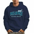 thumbnail image 1 of Men's 100% Cotton Green MIAMI Hoodie 330g Thick Pocket Hood, 1 of 16