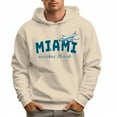 thumbnail image 1 of Men's 100% Cotton Green MIAMI Hoodie 330g Thick Pocket Hood, 1 of 16