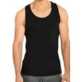 thumbnail image 1 of Men’s 100% Cotton Heavyweight Tank Top, Black L, 1 Pack, 1 of 4