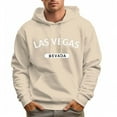 thumbnail image 1 of Men's 100% Cotton LAS VEGAS Hoodie 330g Thick Pocket Hood, 1 of 15
