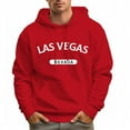 thumbnail image 1 of Men's 100% Cotton LAS VEGAS Hoodie 330g Thick Pocket Hood, 1 of 15