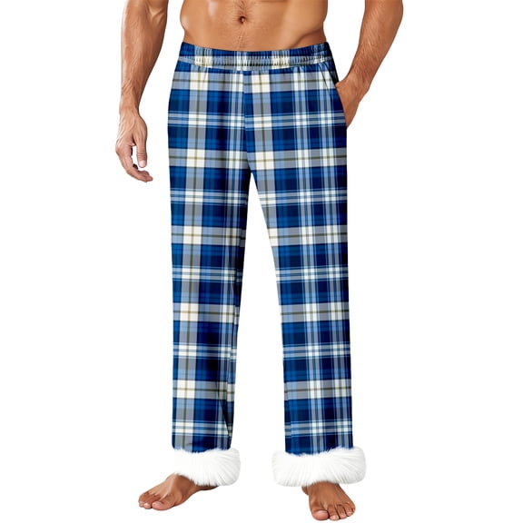 Men's 100% Cotton Pajama Pants Lightweight Pjs Bottoms Sleepwear Bottom Pants with Pocket Drawstring