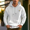 thumbnail image 1 of Men's 100% Cotton Pet Dog Pattern Hoodie 450g Thick Pocket Hood, 1 of 13